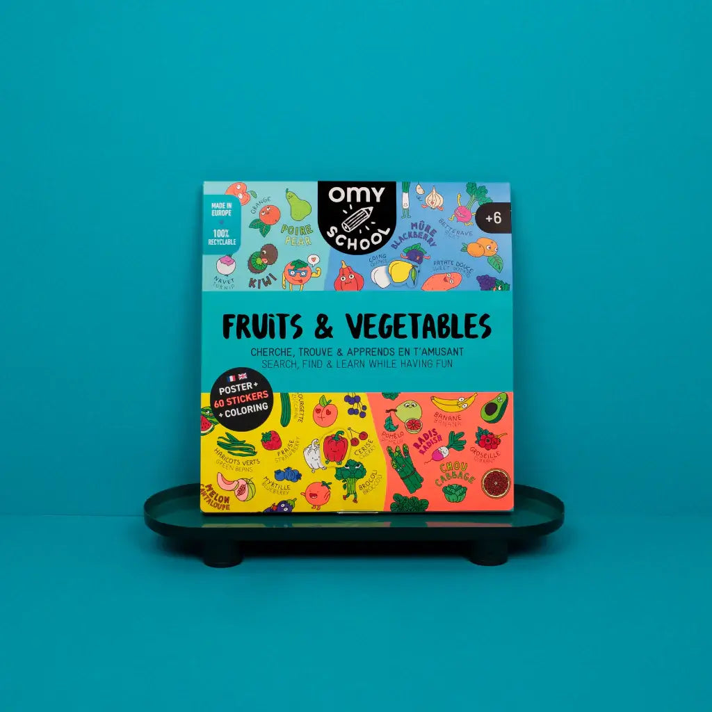 OMY Giant Color Poster fruits and vegetables