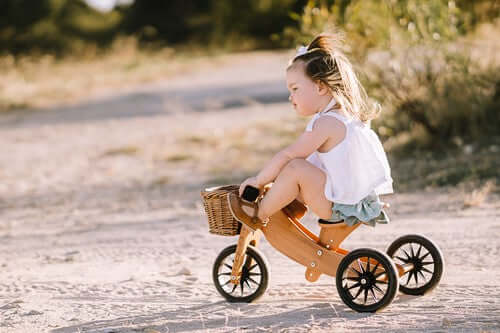 2-in-1 loopfiets & driewieler Tiny Tot - Bamboe