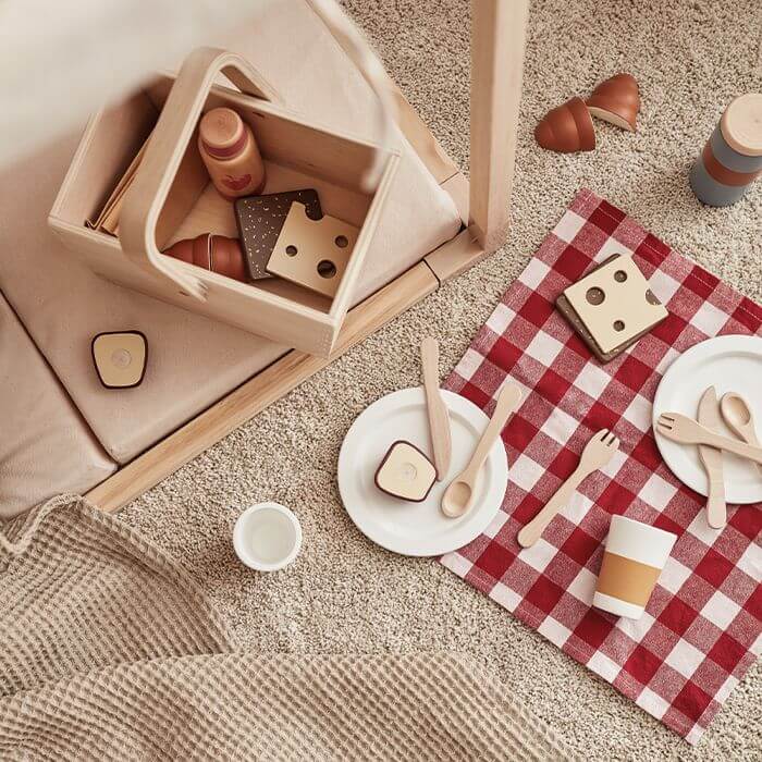 Kids Concept houten picknickset - Kleine Draak