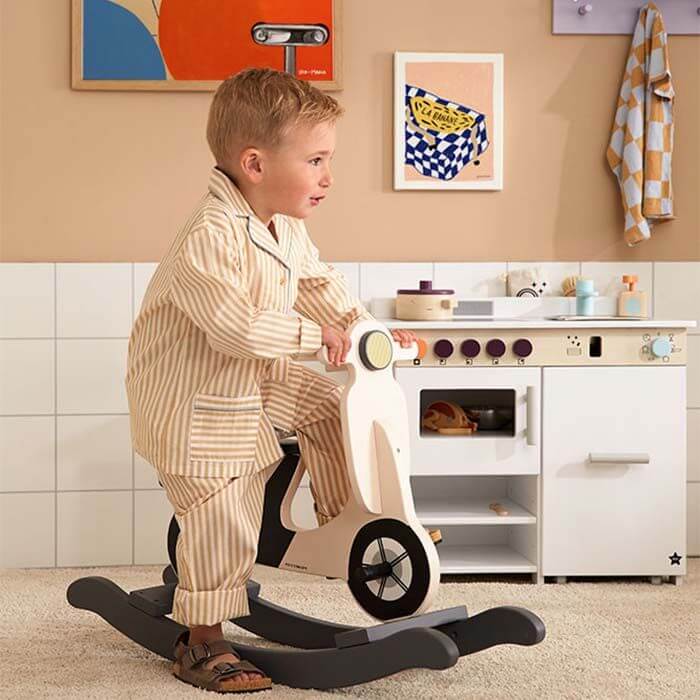 Kids Concept Rocking Scooter Lichtbeige